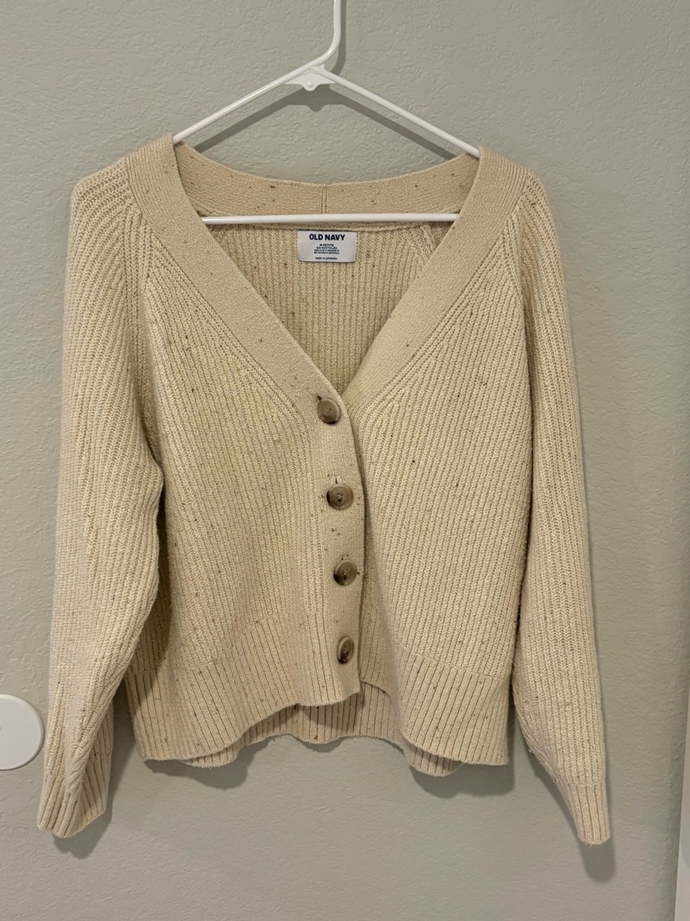 Old Navy Cardigan, Size M Petite, Good Used Condition